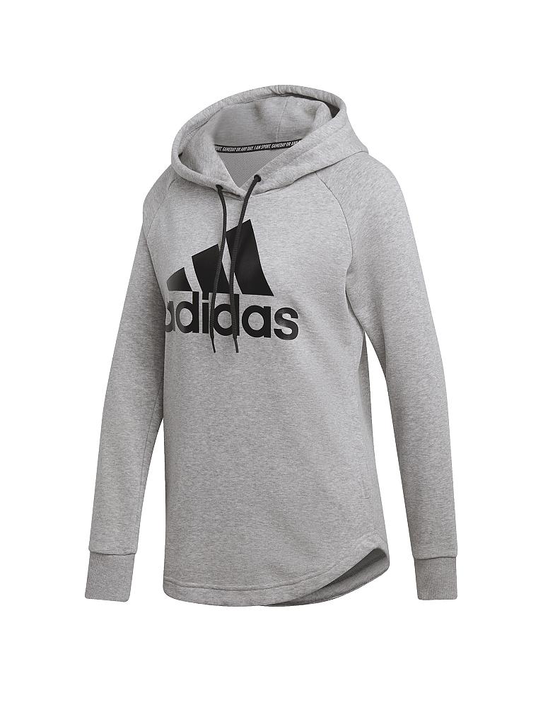 ADIDAS Damen Hoodie Must Haves Badge of Sport grau | XS ADIDAS Damen Hoodie Must Haves Badge of Sport grau | XS
